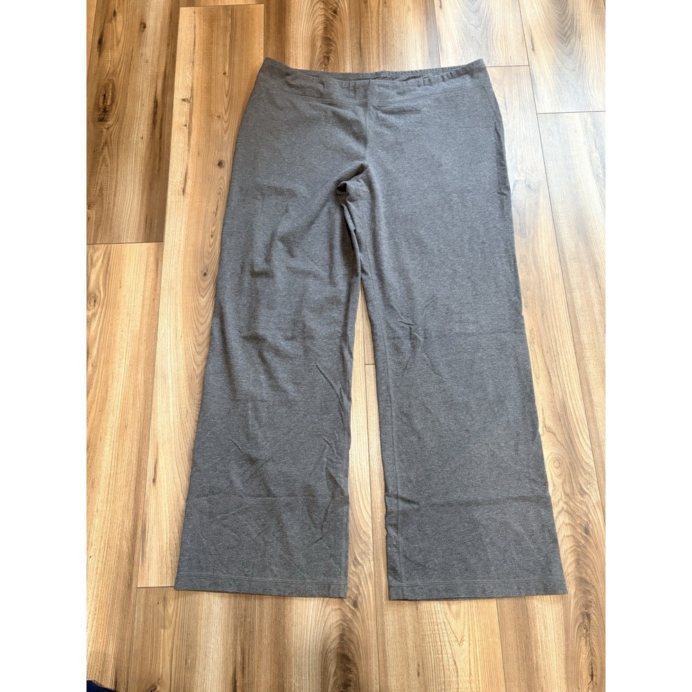 Athletic Works Yoga Pants Women's XXL 20 Cotton Blend Stretch Wide Leg Gray